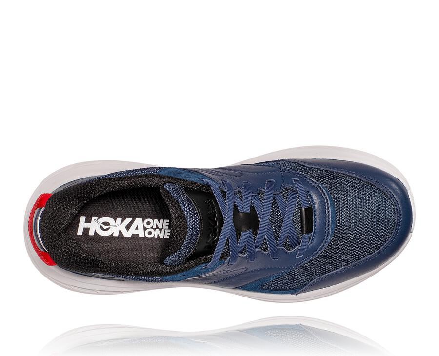 Chaussure Running Hoka One One Bondi L Homme - Bleu Marine/Blanche - QSV-730185